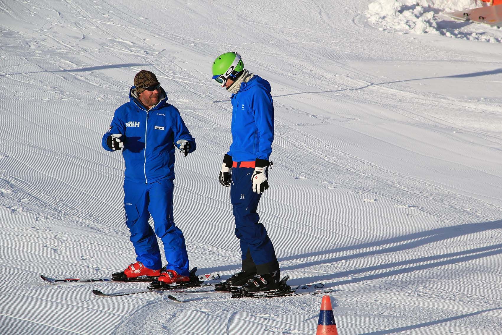 Technik Analyse im privaten skikurs